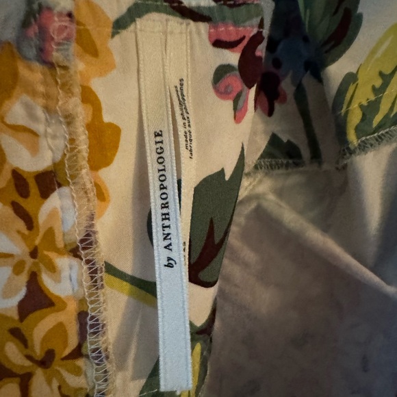 By Anthropologie beautiful Slim Square Neck Sheath Dress Hydrangea Floral 10 EUC - Picture 10 of 13